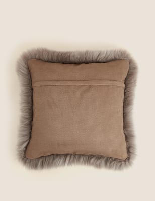 

M&S Collection Sheepskin Cushion - Natural, Natural