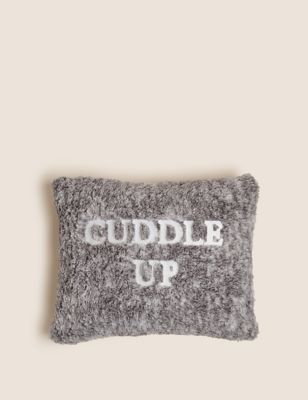 Cuddle Up Small Embroidered Bolster Cushion - NZ