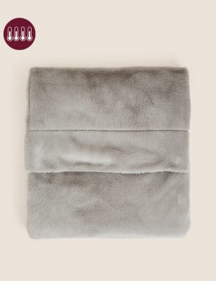 

M&S Collection Supersoft Faux Fur Throw - Light Grey, Light Grey