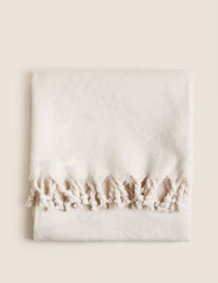 

M&S Collection Faux Mohair Throw - Cream, Cream