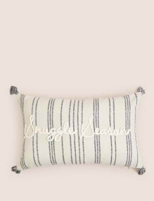 Pure Cotton Snuggle Season Bolster Cushion - QA