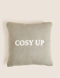 Kissen mit Schriftzug „Cosy Up“