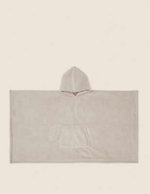

The M&S Snuggle™ Borg Fleece Hooded Blanket - Neutral, Neutral