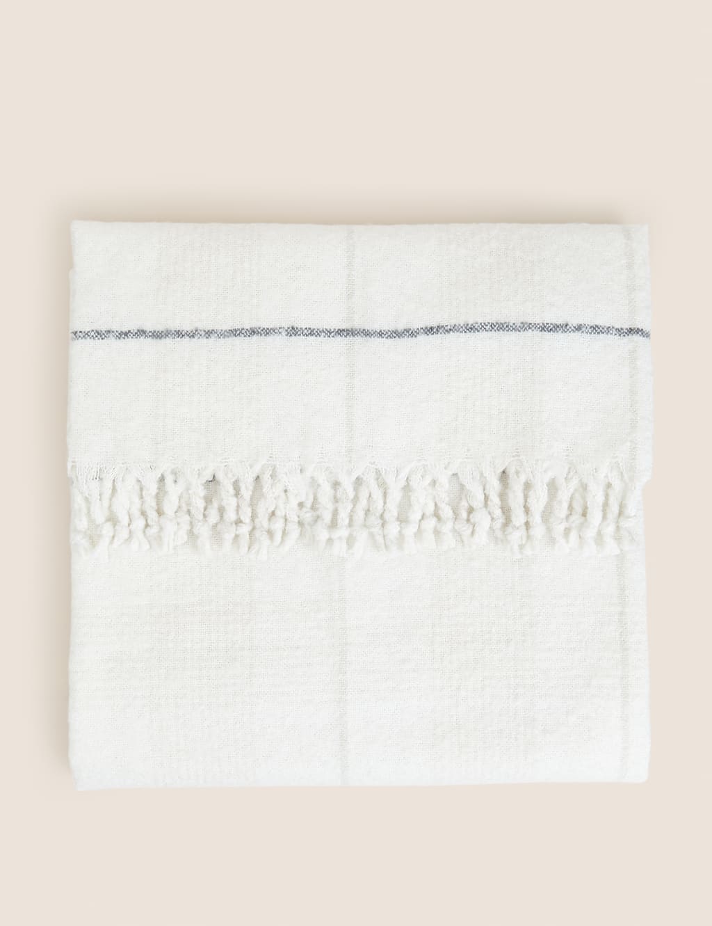 Faux Mohair Checked Throw image 1