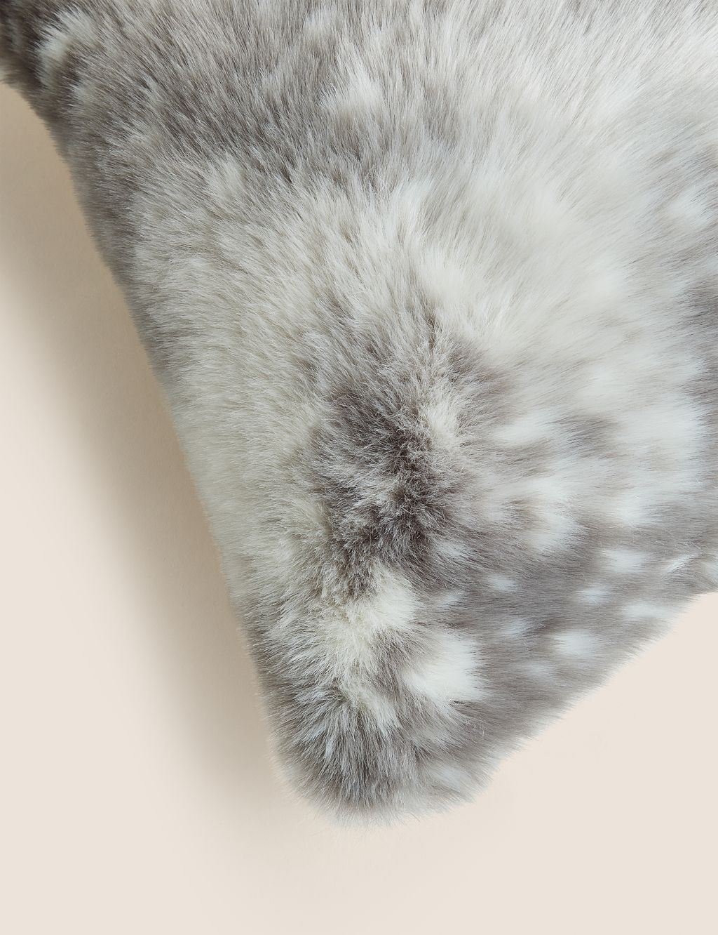 Faux Fur Snow Leopard Cushion image 5