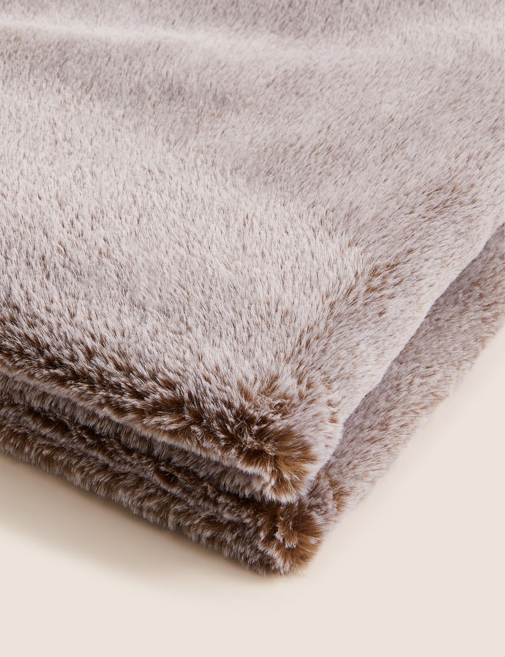 Tipped Faux Fur Throw image 3
