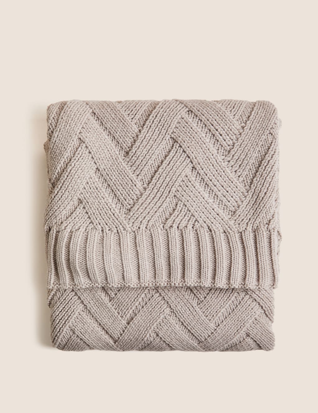 Herringbone Knitted Throw image 1