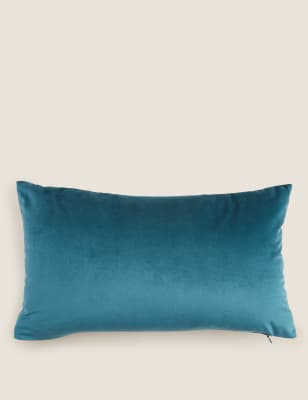 

M&S Collection Velvet Bolster Cushion - Emerald, Emerald