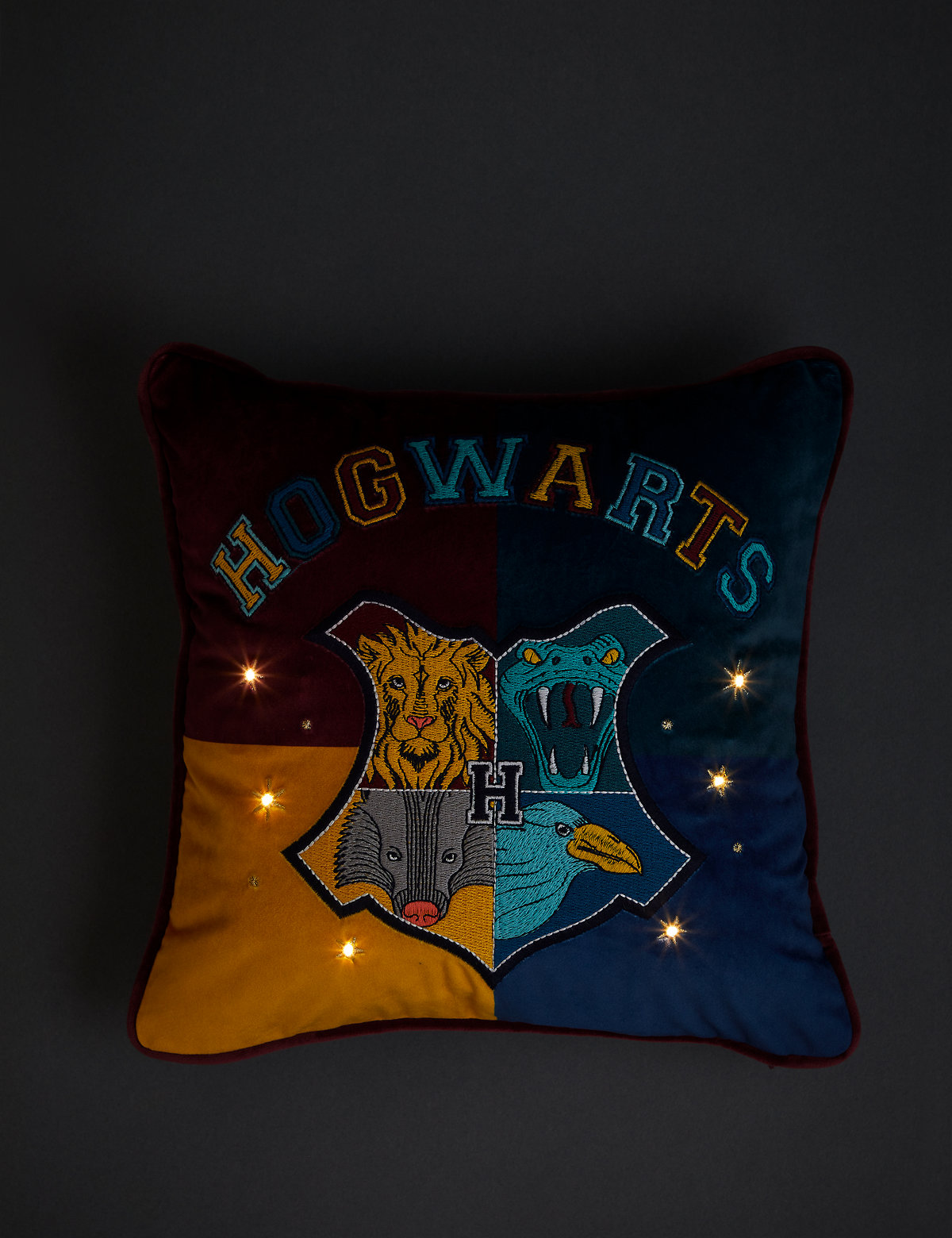 Velvet Harry Potter™ Light Up Cushion