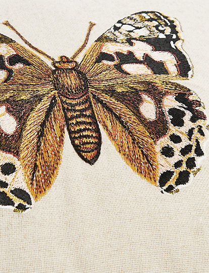 Mini Butterfly Embroidered Cushion