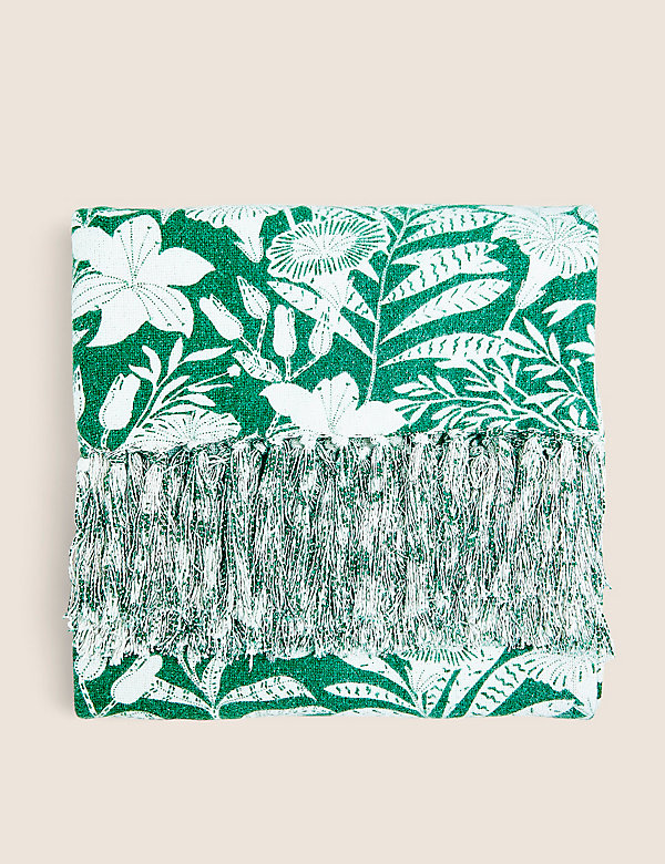 Pure Cotton Patterned Throw