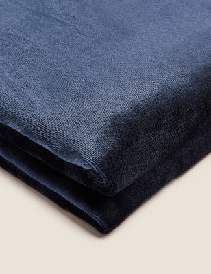 

M&S Collection Fleece Throw - Navy, Navy