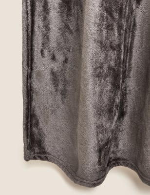 M&S Fleece Throw - Large - Charcoal, Charcoal,Duck Egg,Navy