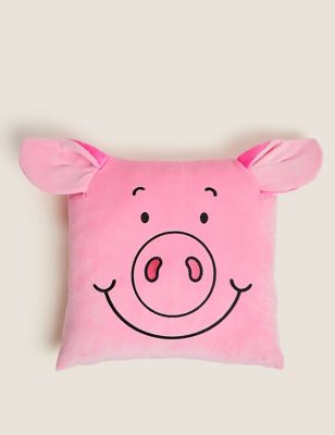 Percy Pig Cushion - Pink Mix, Pink Mix