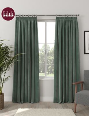 Cream Blue Green Curtains  76" wide x 48" drop 