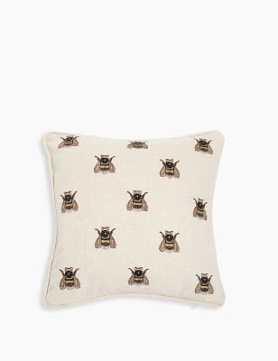 Petit coussin &agrave; motif abeilles