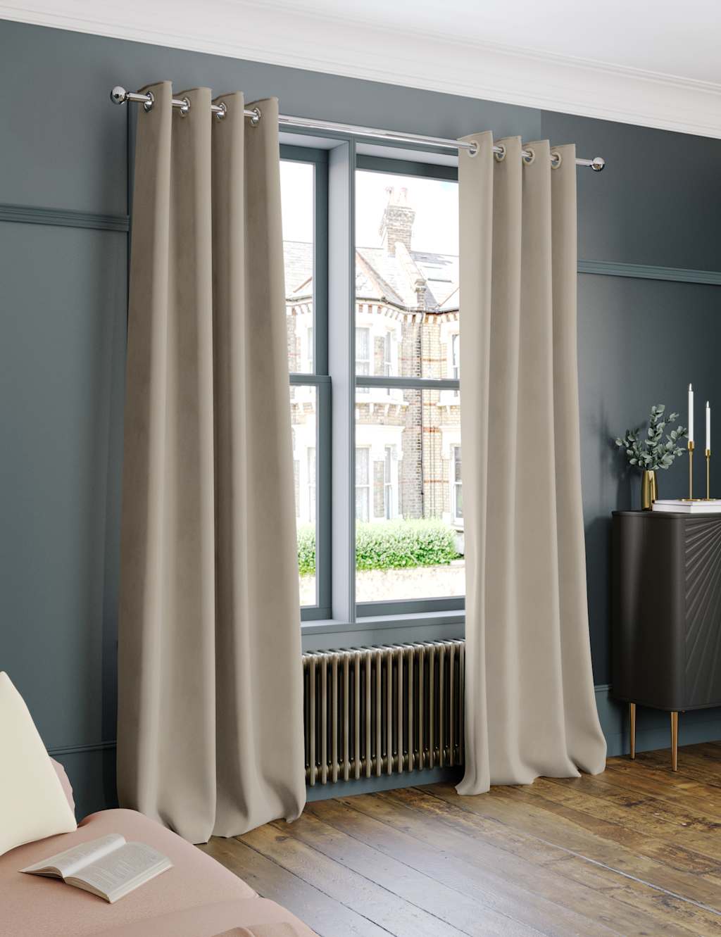 Velvet Eyelet Ultra Thermal Curtains image 6