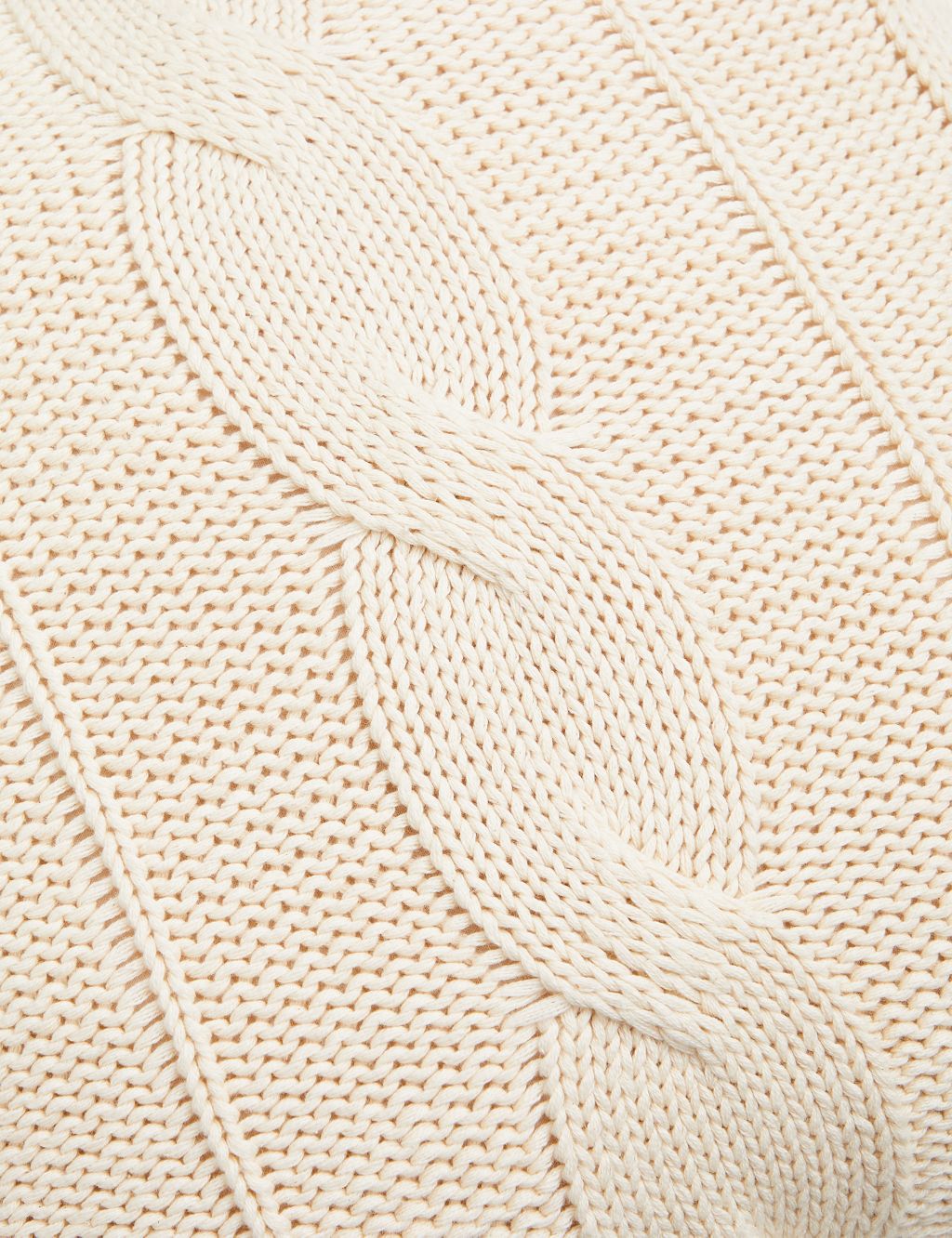 Pure Cotton Cable Knit Cushion image 3