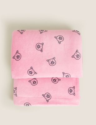

Percy Pig™ Fleece Percy Pig™ Throw - Pink, Pink