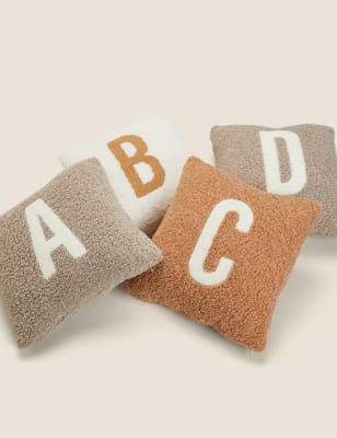 

Alphabet Embroidered Cushion - Multi, Multi