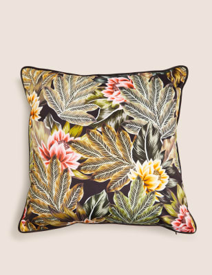 

M&S Collection Velvet Tropical Print Cushion - Multi, Multi