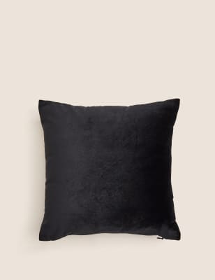 

M&S Collection Cojín pequeño de terciopelo con bordado de cebra - Mezcla De Tonos Negros, Mezcla De Tonos Negros