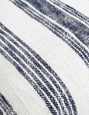 

M&S Collection Pure Cotton Stripe Print Cushion - Natural Mix, Natural Mix
