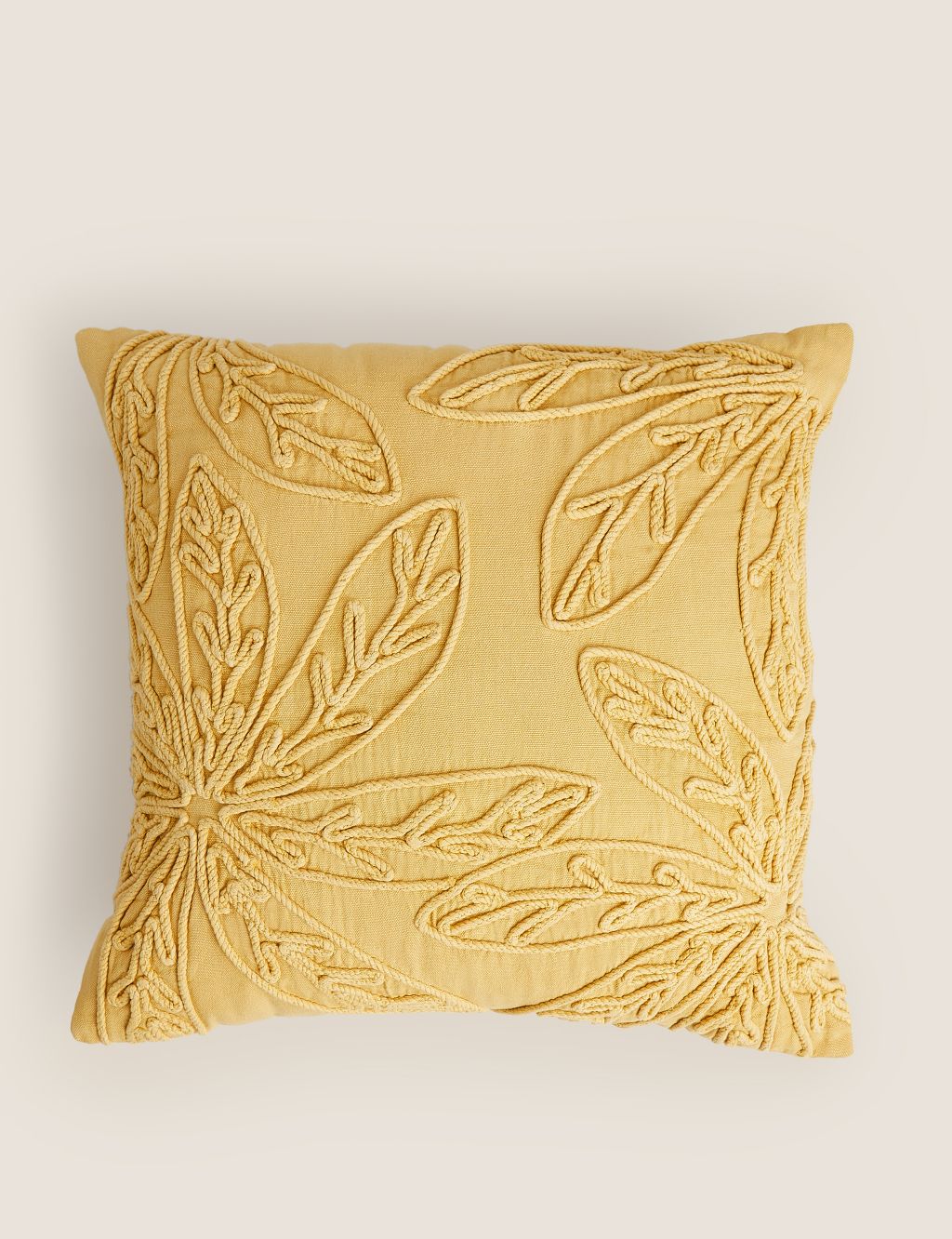 Pure Cotton Floral Embroidered Cushion