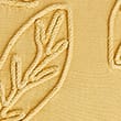 Pure Cotton Floral Embroidered Cushion - mustard