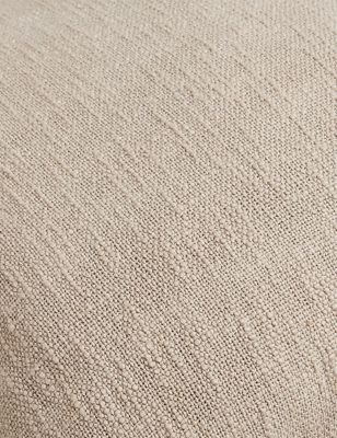

M&S Collection Pure Cotton Pom Pom Edge Cushion - Grey, Grey