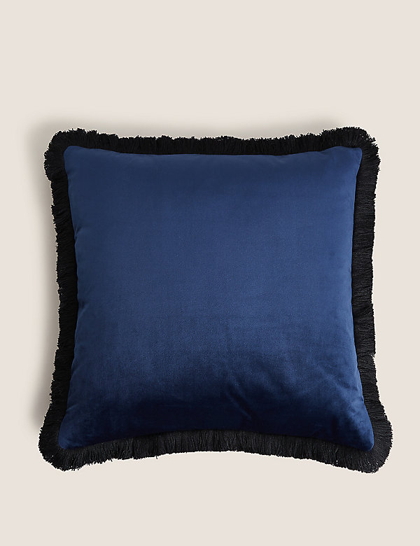 Velvet Fringed Cushion - IT