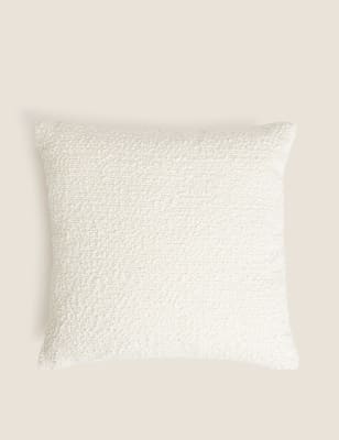 

M&S Collection Bouclé Textured Cushion - Ecru, Ecru