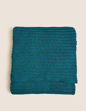 Pure Cotton Knitted Throw