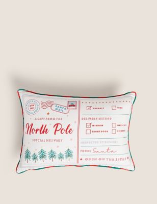 

Cotton Rich Letter From Santa Bolster Cushion - Red Mix, Red Mix