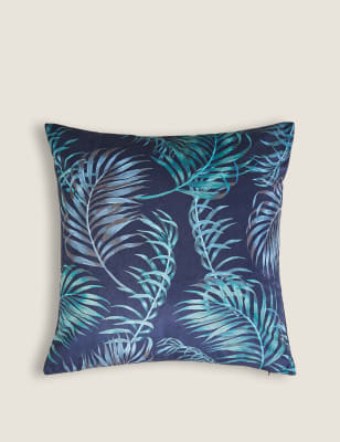 

Velvet Palm Print Cushion - Multi, Multi