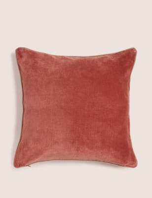 

Pure Cotton Velvet Cushion - Rose, Rose