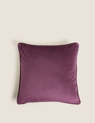 

M&S Collection Bird Embroidered Cushion - Burgundy Mix, Burgundy Mix