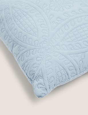

M&S Collection Quilted Pinsonic Cushion - Chambray, Chambray