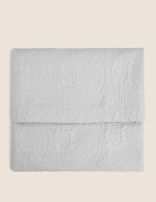 

M&S Collection Quilted Pinsonic Bedspread - Neutral, Neutral