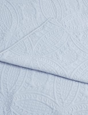 

M&S Collection Quilted Pinsonic Bedspread - Chambray, Chambray