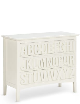 Hastings Ivory Abc 3 Drawer Chest M S