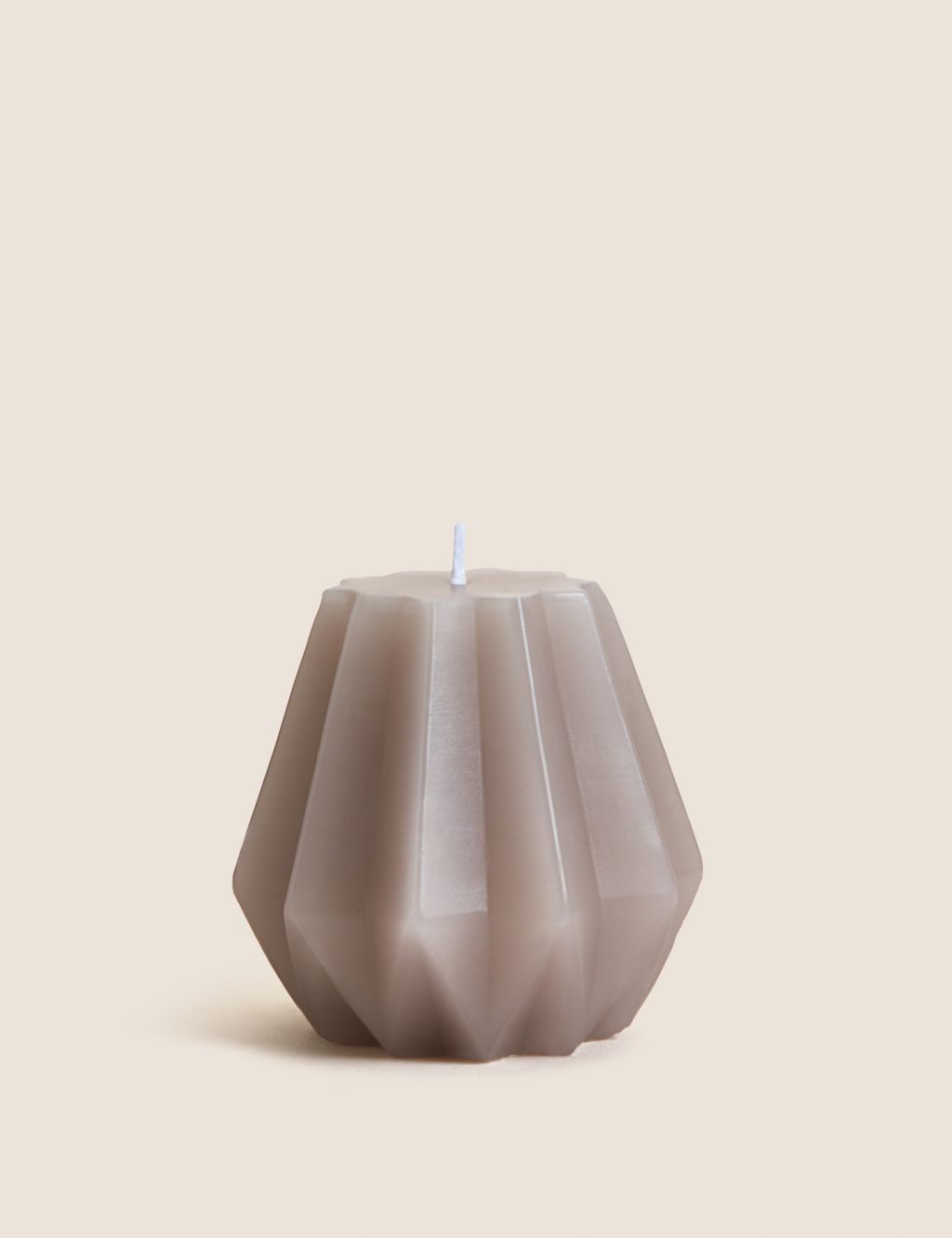 Ridged Unscented Bulb Candle