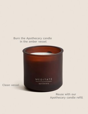 Image of Apothecary Meditate Refillable Candle - Amber, Amber