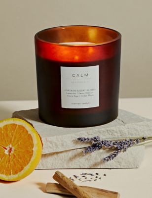 Apothecary Calm 3 Wick Candle - Amber, Amber