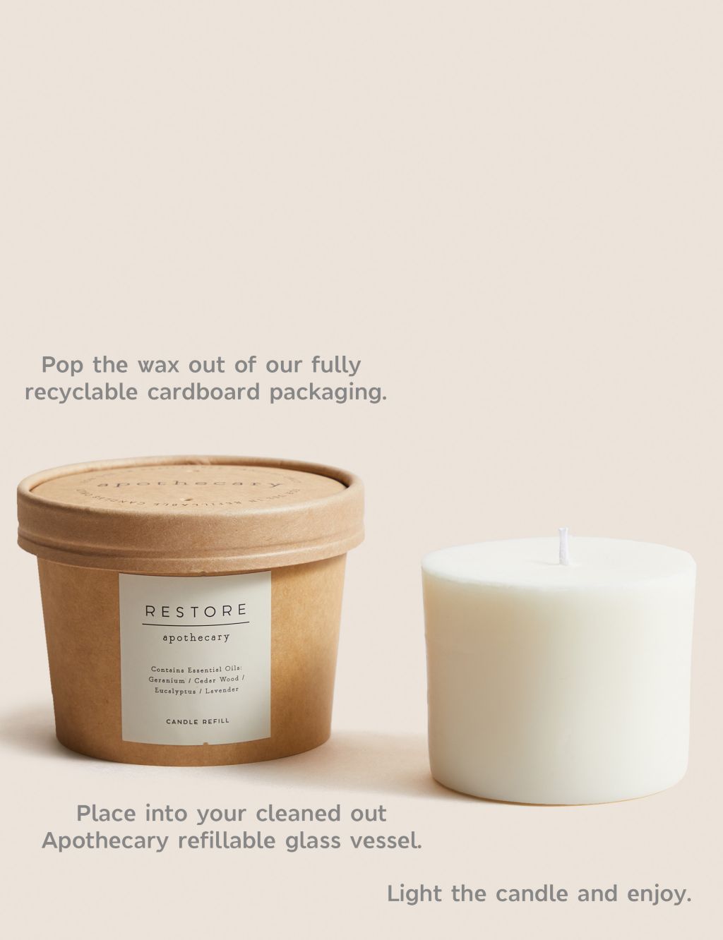 Calm Candle & Refill Set image 2
