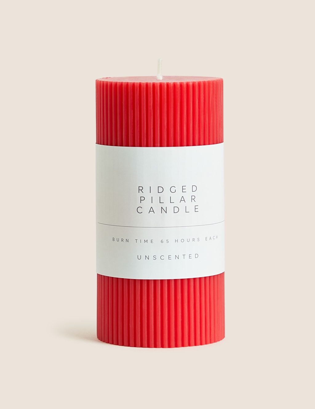Ridged Pillar Candle image 2