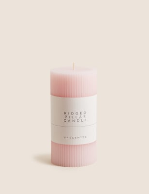 Ridged Pillar Candle