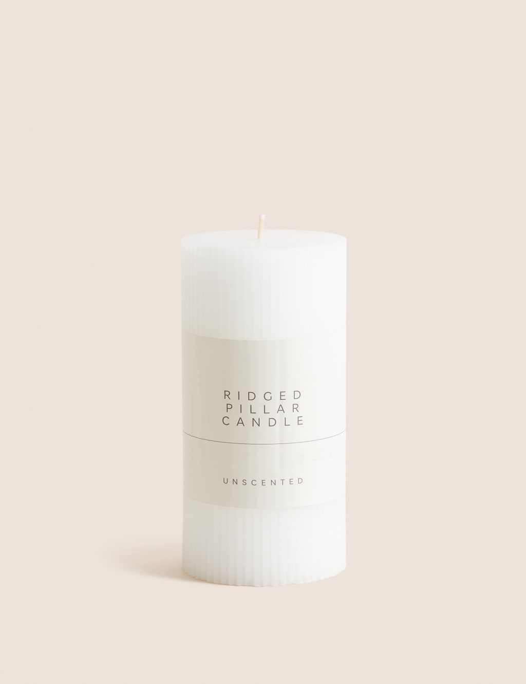 Ridged Pillar Candle image 1