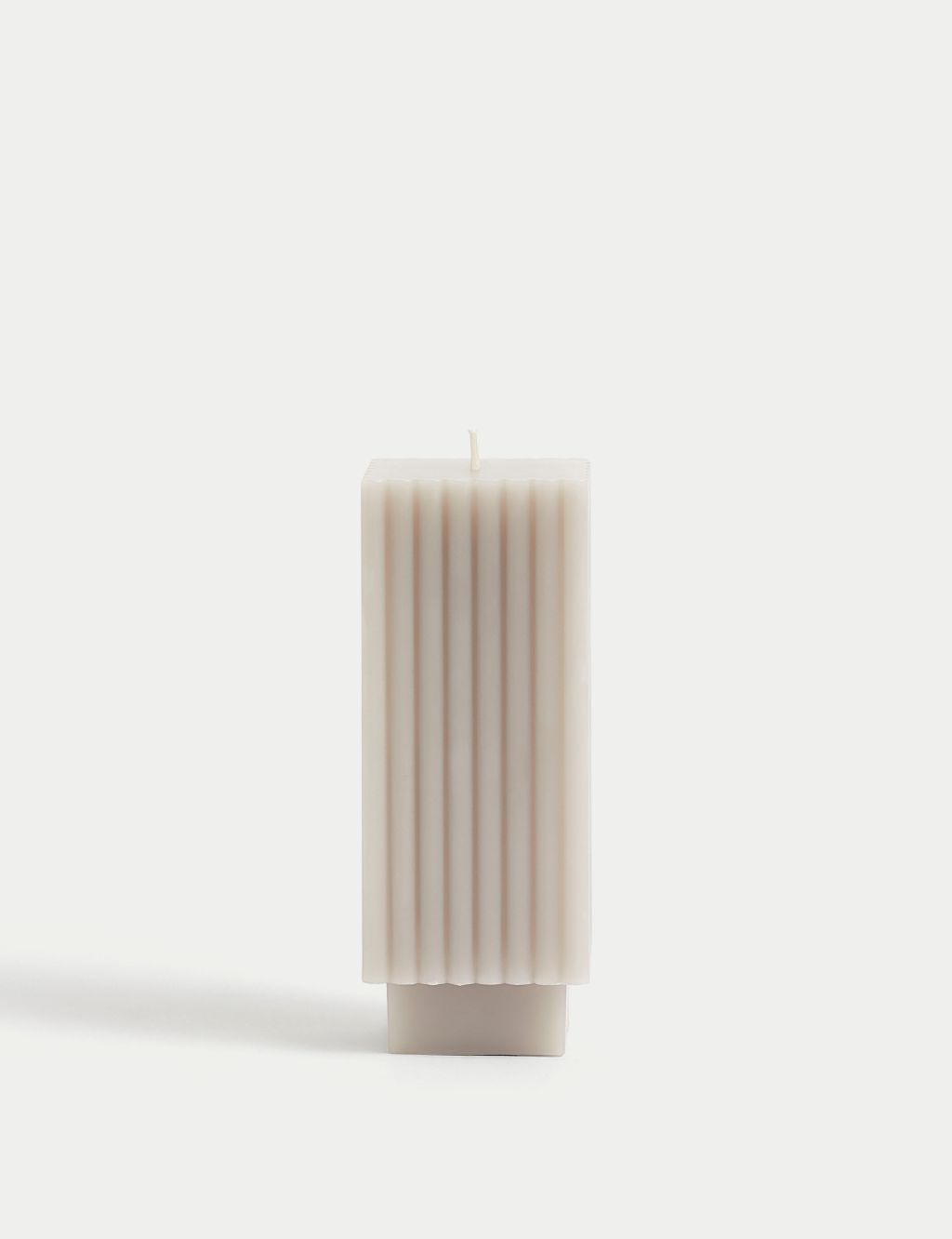 Square Ridged Pillar Candle