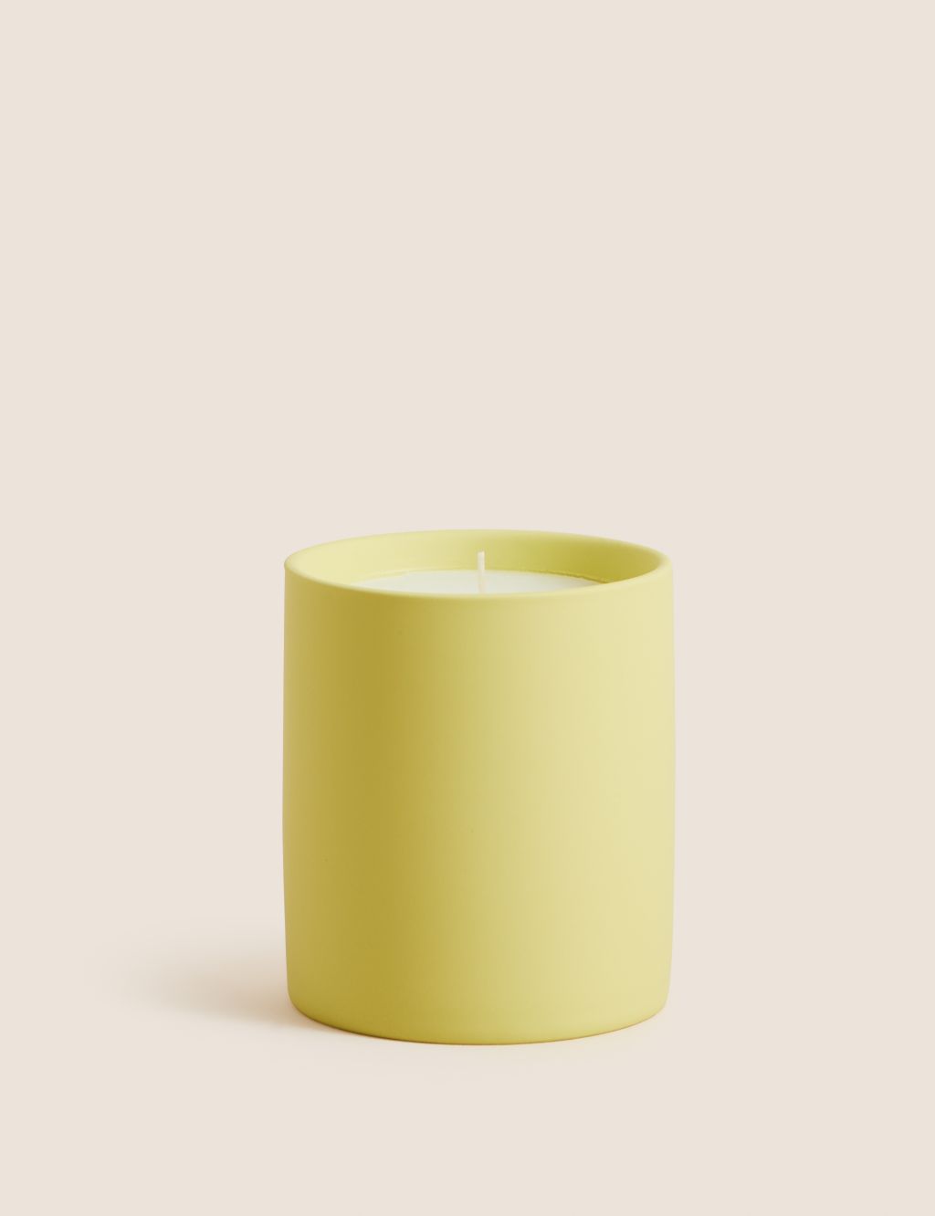 Soft Lemon Scented Ceramic Candle